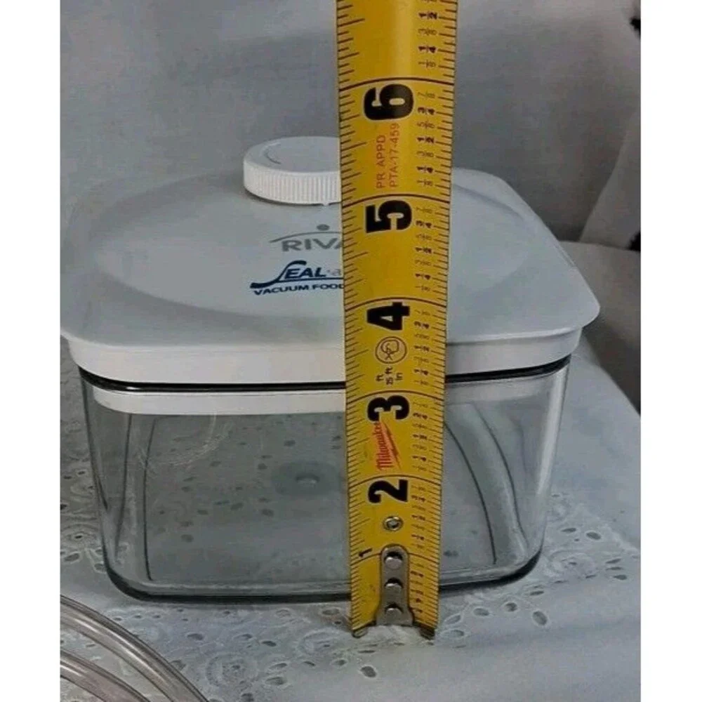 Rival Seal-A-Meal 3 Canisters 3 Lids Hose Sealer Accessory Kit Used Prepper